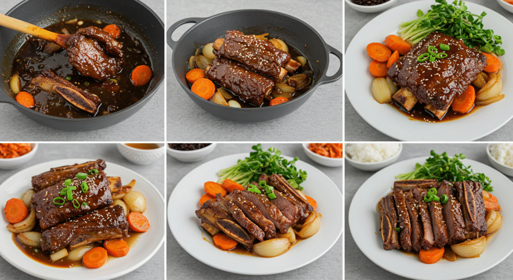 A-beautifully-plated-Korean-braised-short-ribs-Galbi-jjim-how-to-cook.